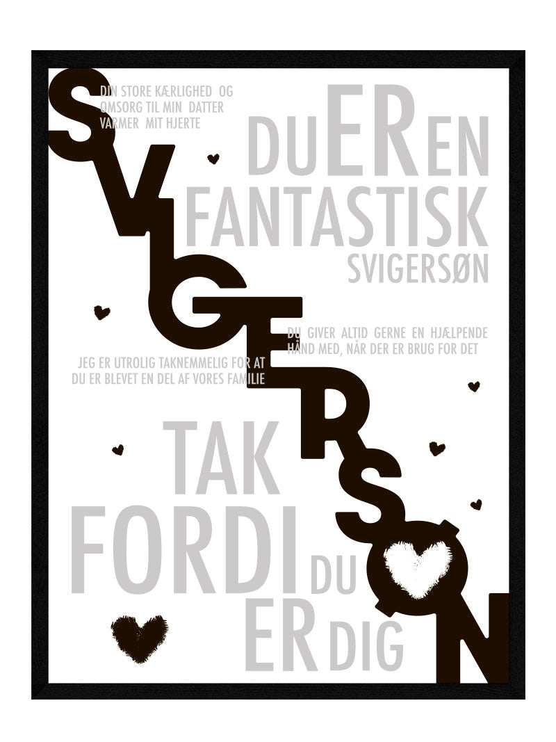 Svigersøn   Plakat   Personlig   Plakat