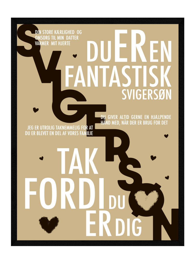 Svigersøn   Plakat   Personlig   Plakat