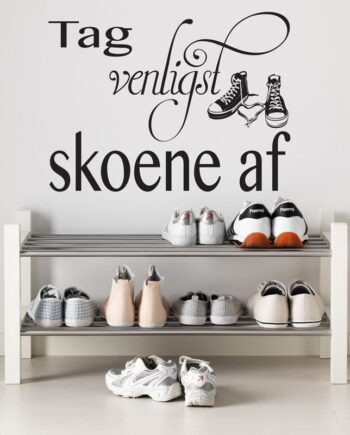 Tag   Venligst   Skoene   Af   Wallsticker