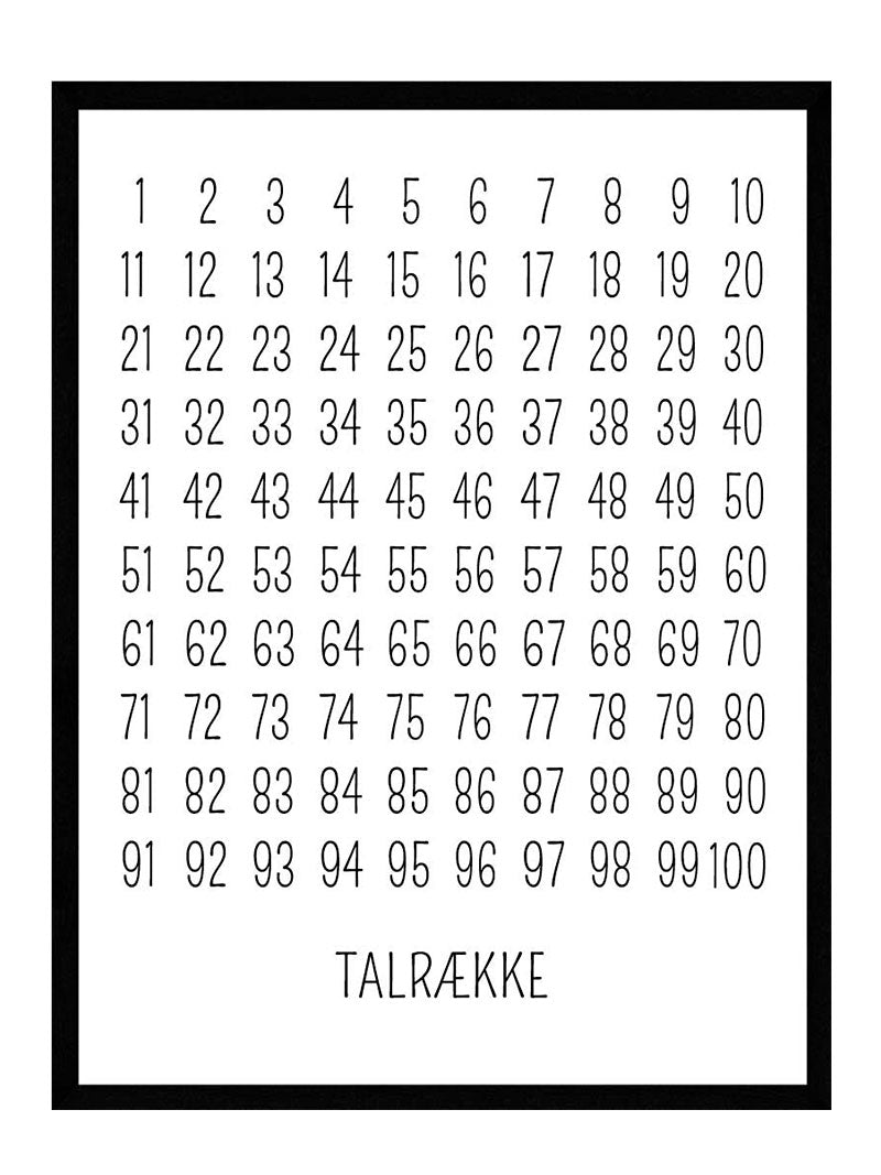 Talrækken   Plakat