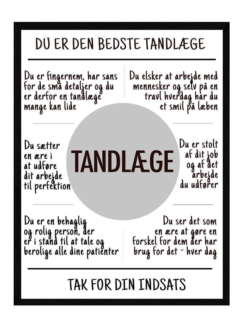 Tandlæge   Plakat