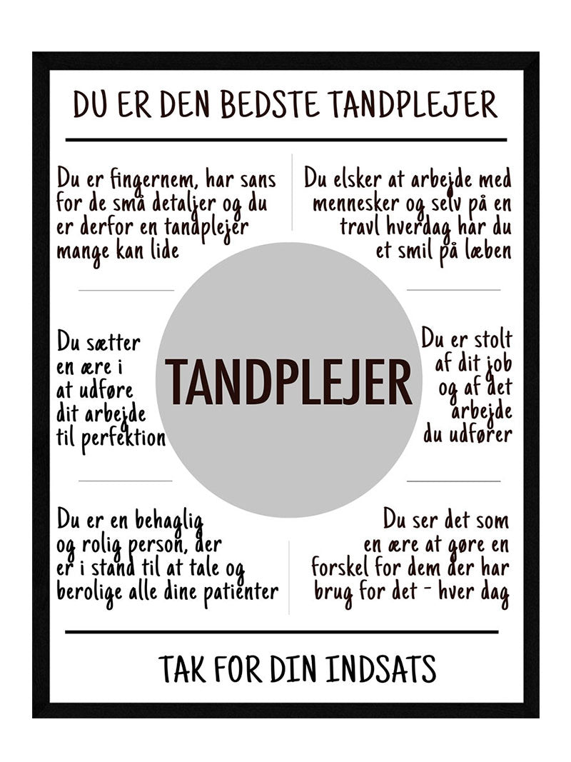 Tandplejer   Plakat