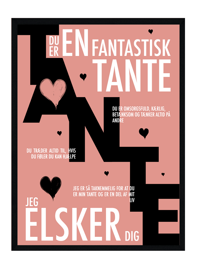 Tante Plakat Personlig Plakat