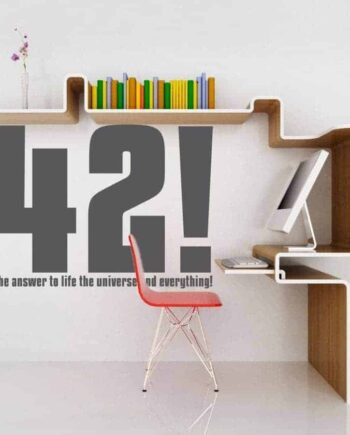 42    The   Answer   To   Life   Wallsticker