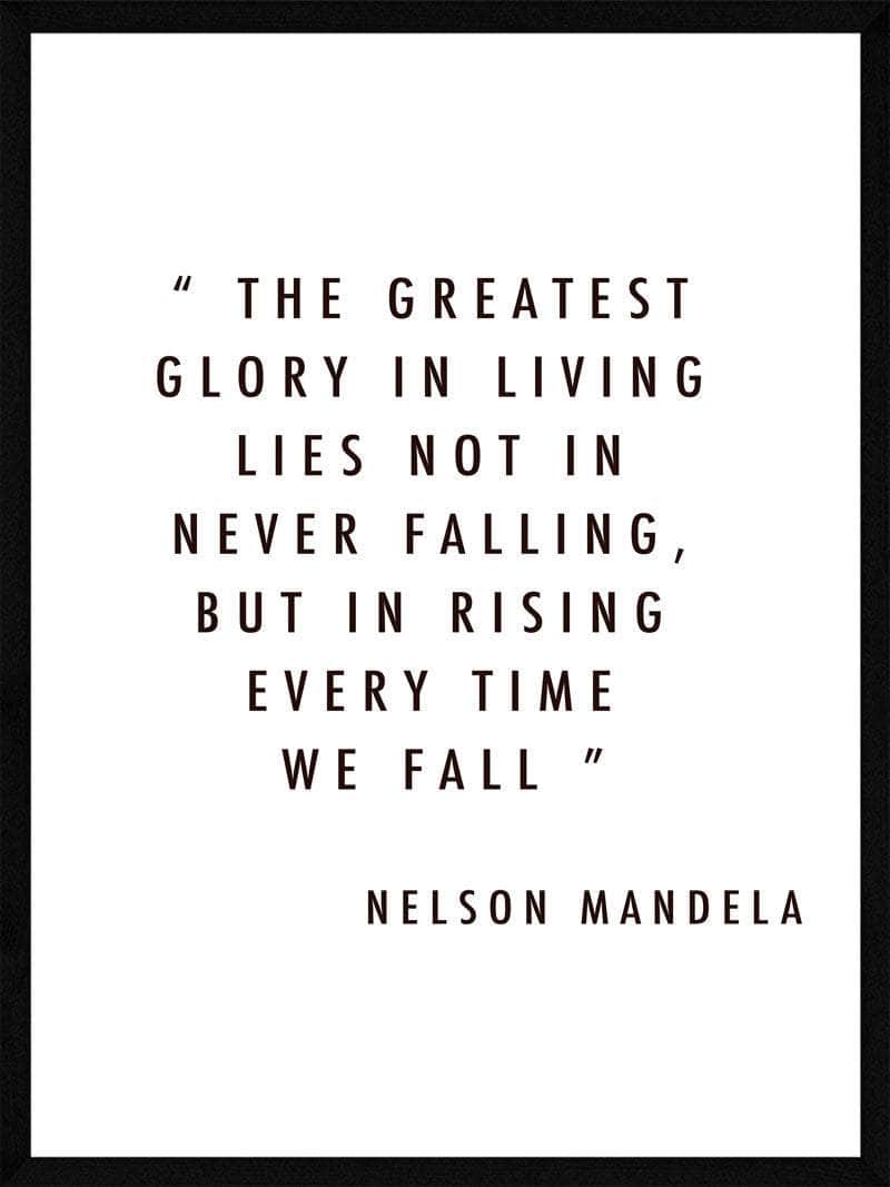 The   Greatest   Glory   Nelson   Mandela   Plakat