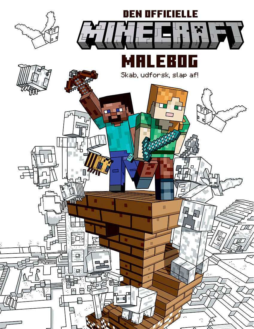 The   Official   Minecraft   Coloring   Book   Malebog   Geekd   Dk