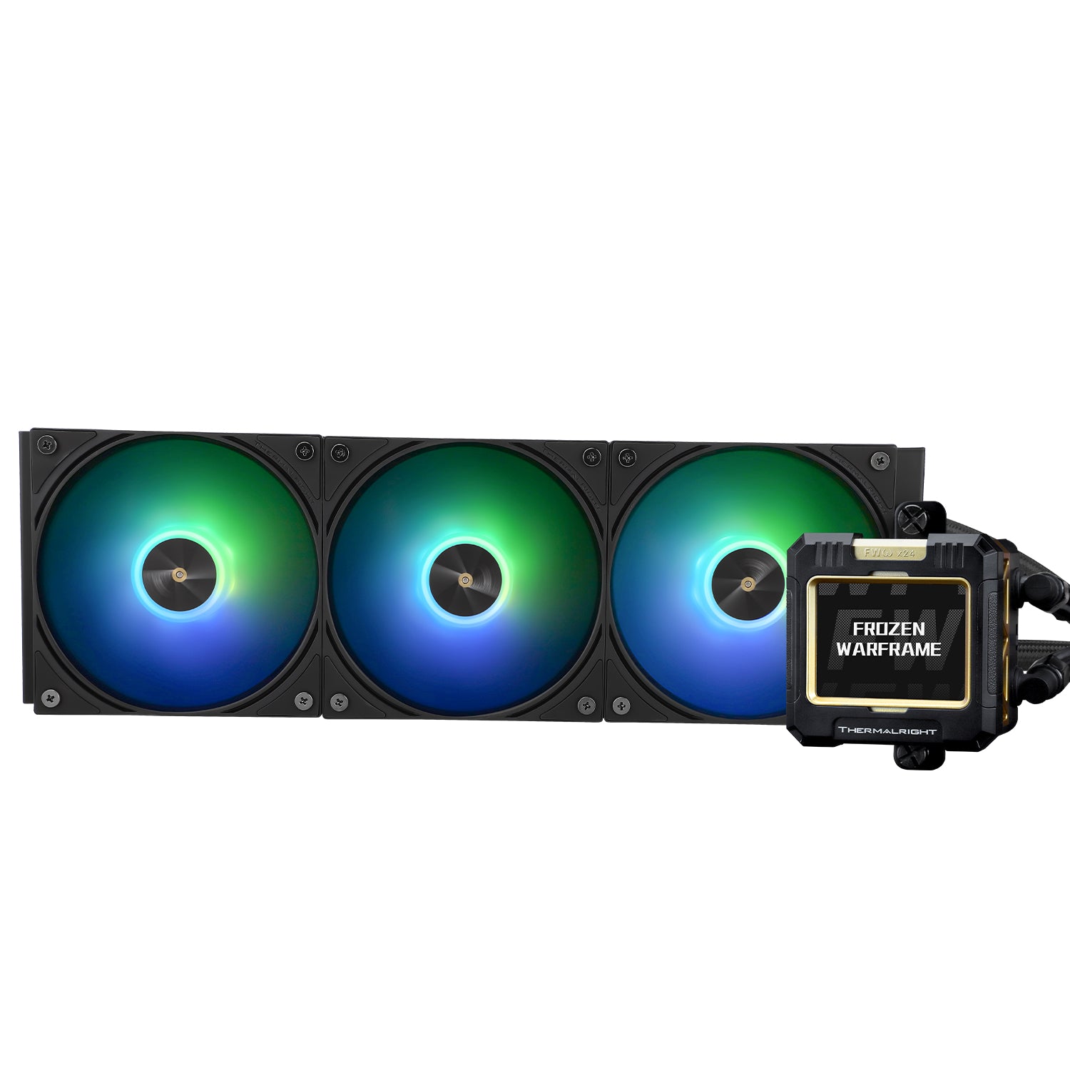 Thermalright   Frozen   Warframe   Black   Argb   Aio    360mm    Lcd   Vandkøling   Geekd   Dk