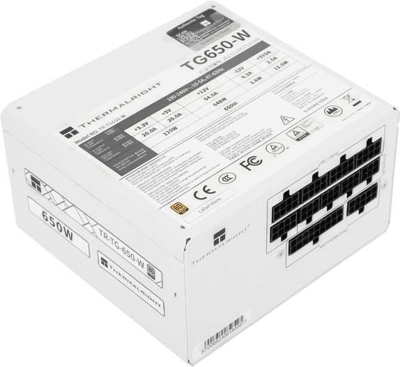 Thermalright   Tr - Tg   650s - W   Hvid -  Psu    80    Gold    650w    Non - Modular   Geekd   Dk