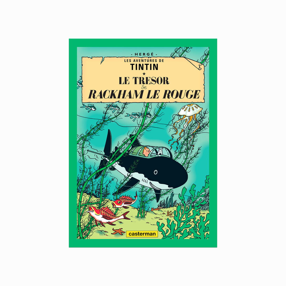 Tintin Plakat Le Trésor De Rackham Le Rouge 1944