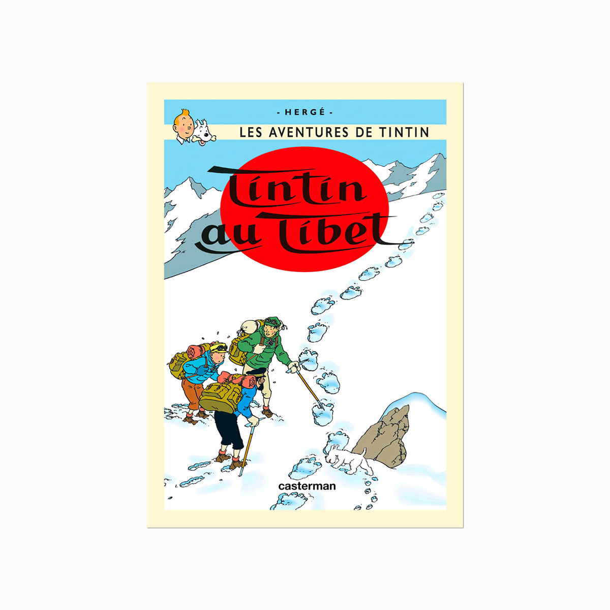 Tintin Plakat Tintin Au Tibet 1960