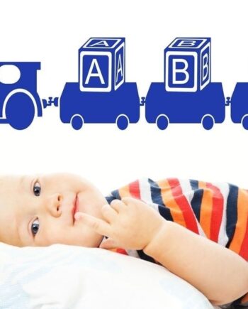 Tog   Med   Abc   Wallsticker