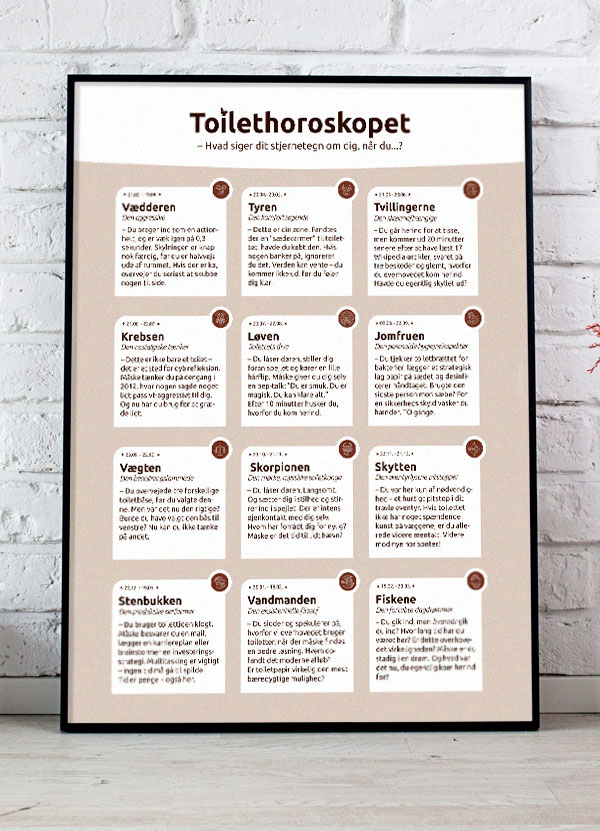 Toilethoroskopet   21   X   29        A4    Kr    199  -