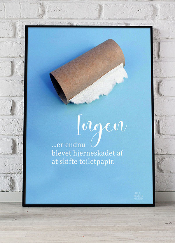 Toiletpapir Ingen Har Fået Hjerneskade 21 X 29 A4 Kr 199 -