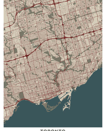 Toronto   Kort   Af   Illux