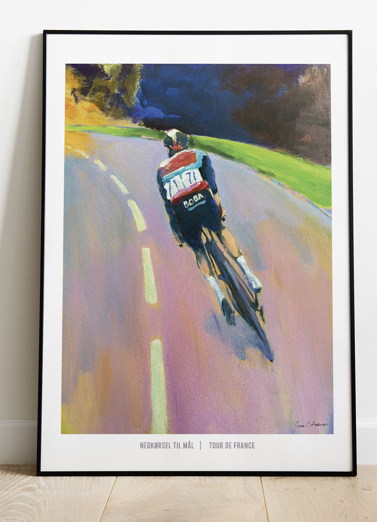 Tour   De   France - Plakat    Nedkørsel   Mod   Mål   21   X   29        A4    Kr    199  -