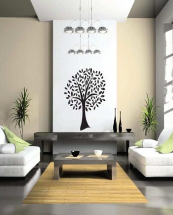 Træ   Med   Blade   Wallsticker