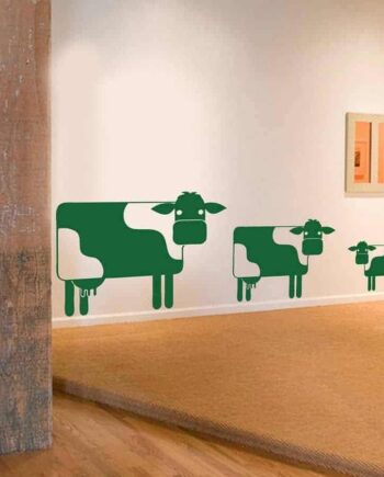 Tre   Muuh   Køer   Wallsticker