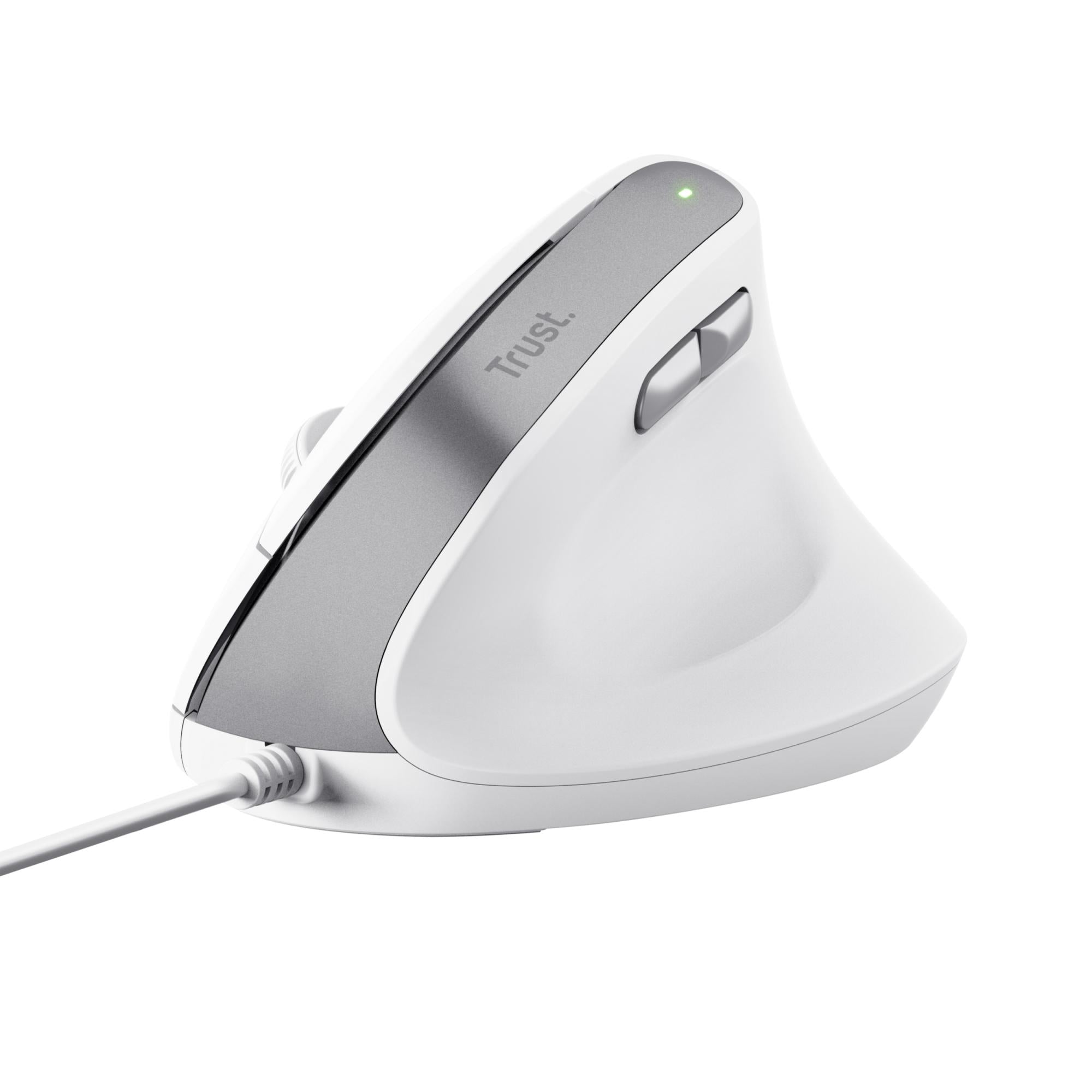 Trust   Bayo   Ii   Ergonomic   Mus -  Hvid