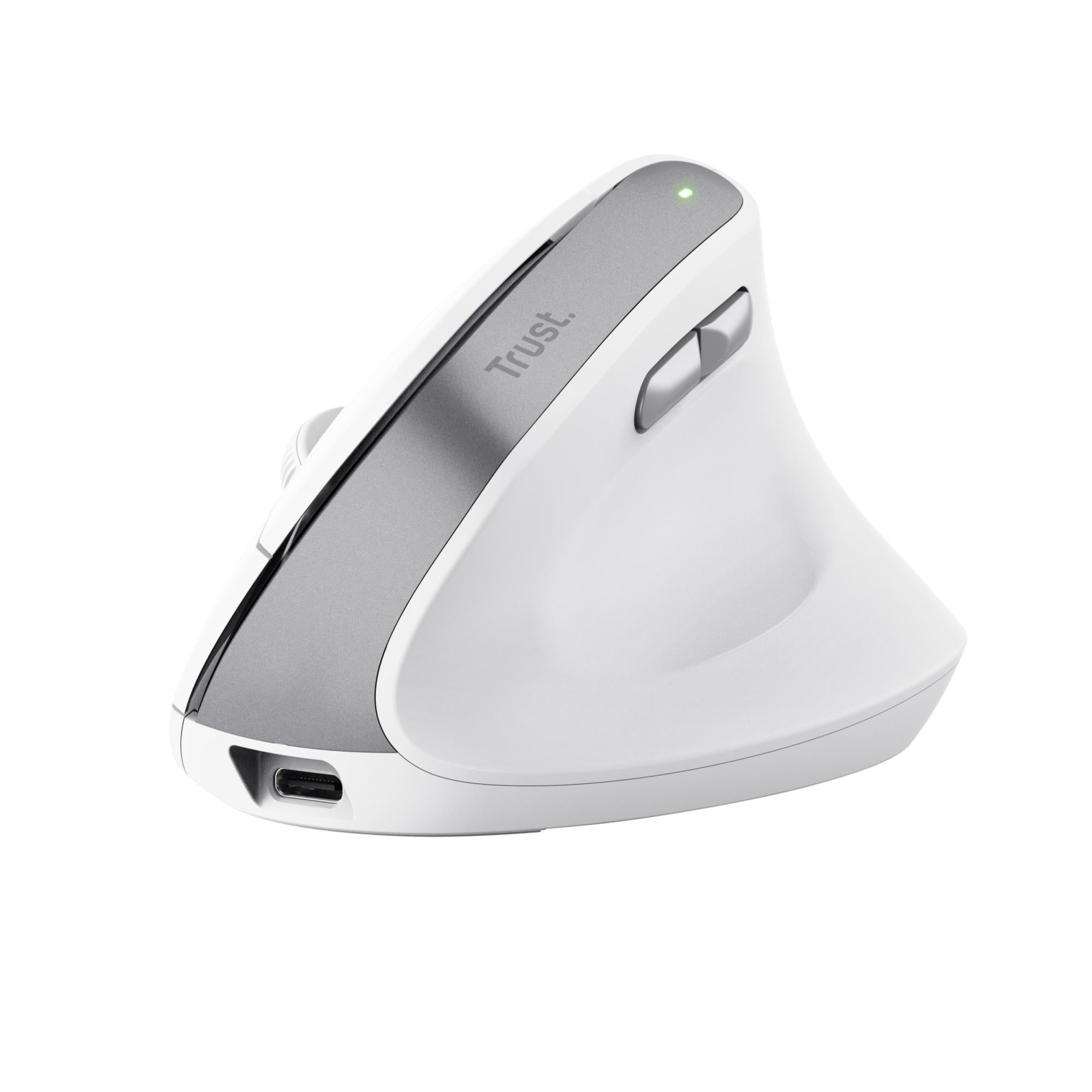 Trust   Bayo   Ii   Ergonomic   Trådløs   Mus   Hvid   Geekd   Dk