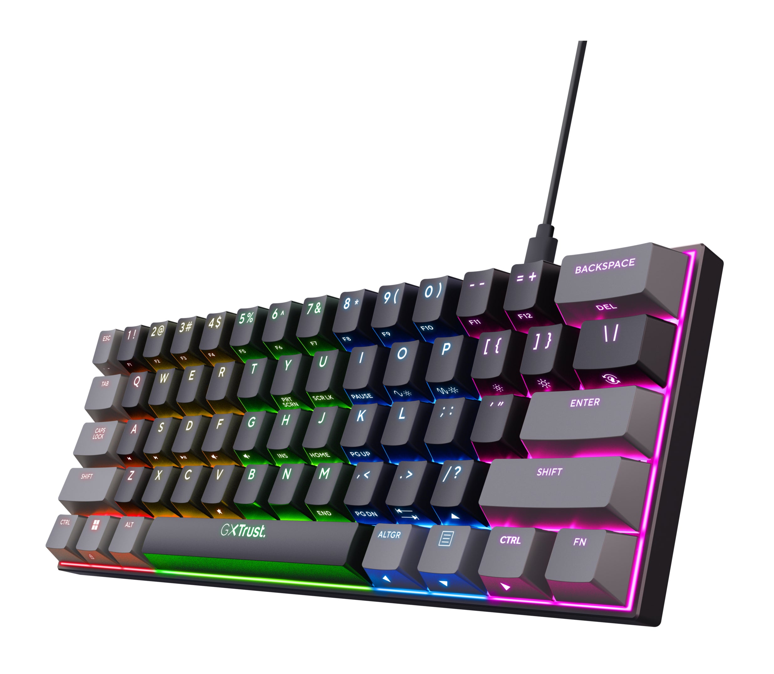 Trust Gxt867 Acira 60 Mini Gaming Keyboard Nd Tastatur Geekd Dk