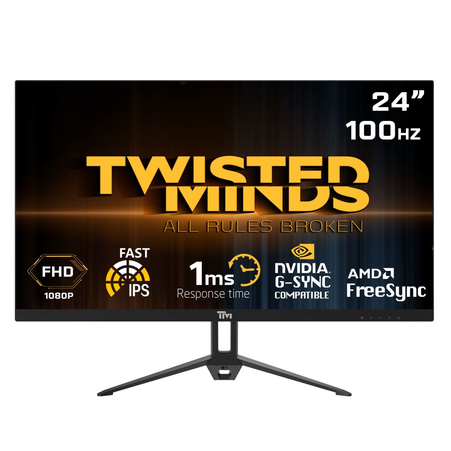 Twisted   Minds   Flat   Gaming   Monitor   24    Fhd   100hz