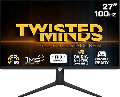 Twisted   Minds   Flat   Gaming   Monitor   27    Fhd   100hz