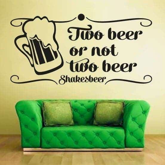 Two   Beer   Wallsticker
