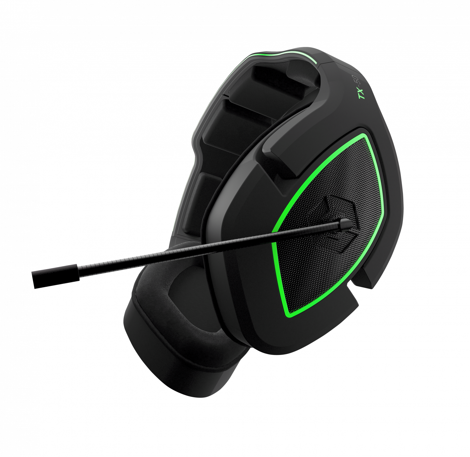 Tx - 50   Rf   Stereo   Gaming   Headset    Black   Green     Uni    Geekd   Dk