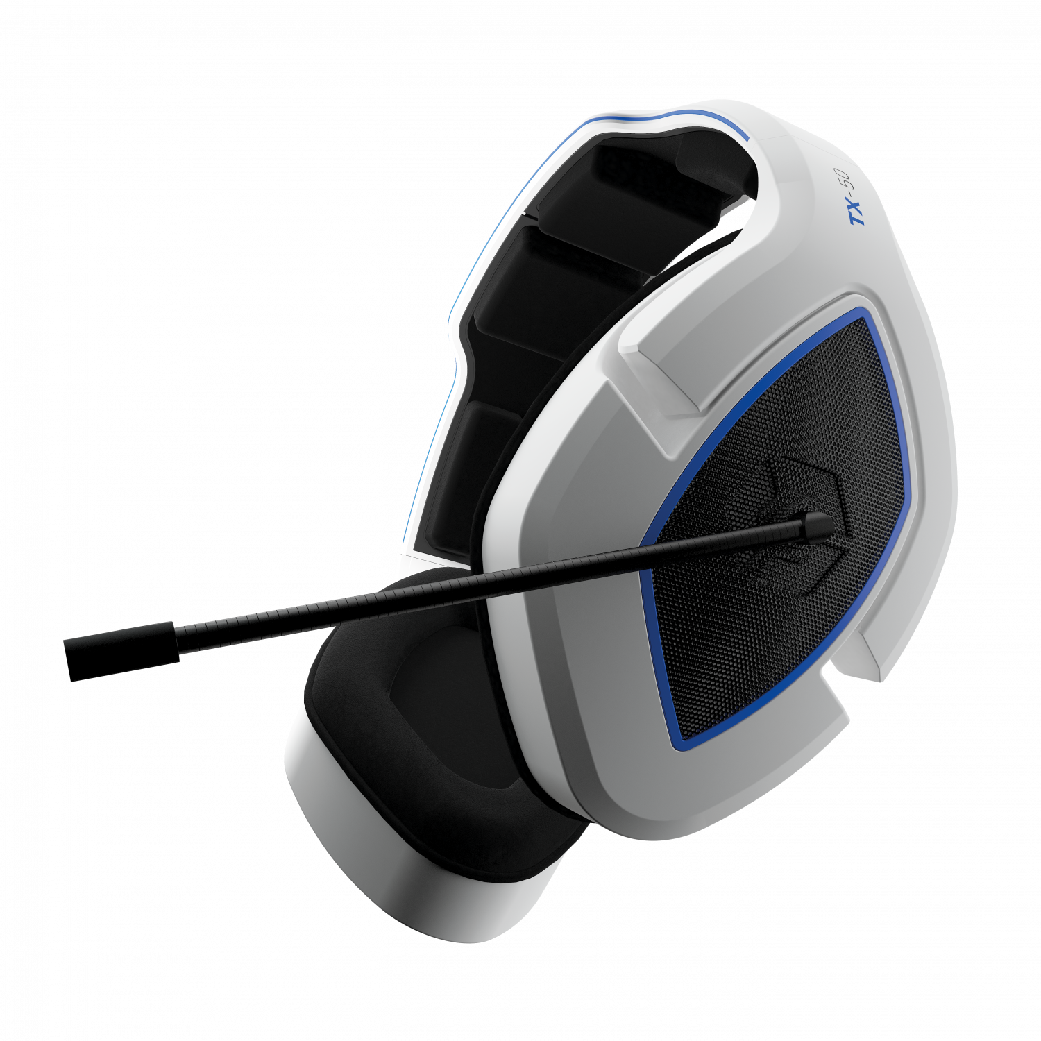 Tx - 50   Rf   Stereo   Gaming   Headset    White   Blue     Uni    Geekd   Dk