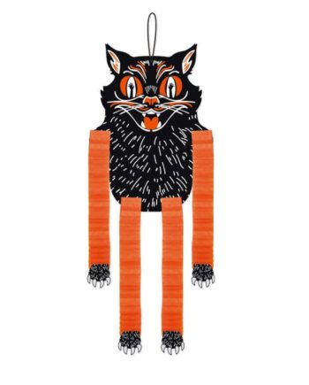 Uhyggelig   Halloween   Honeycomb    Dekoration   Til   Halloween    Sort   Kat