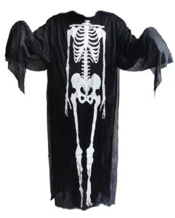 Uhyggeligt   Halloween   Kostume   Til   Børn    Skelet    Str   140