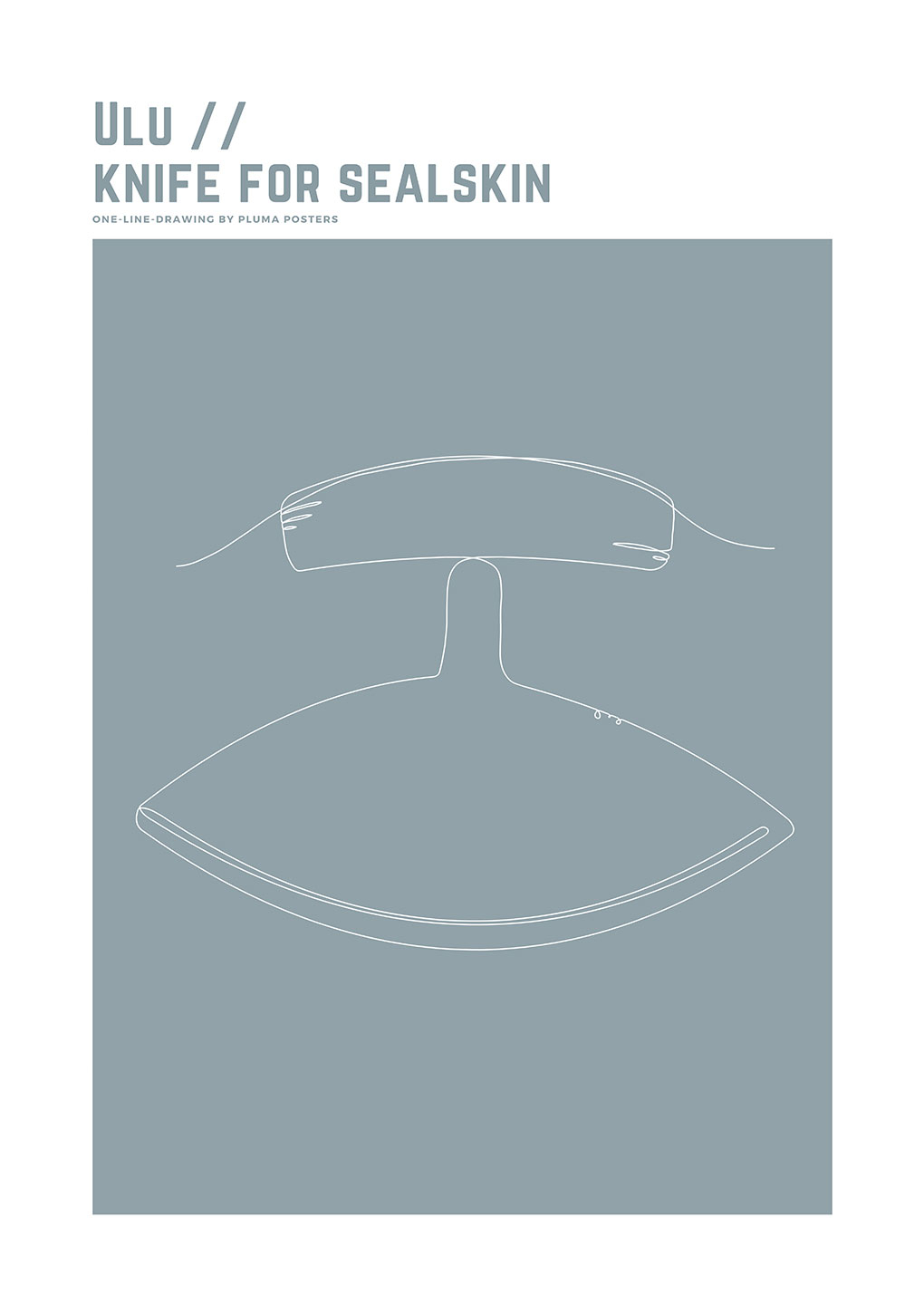 Ulu   Knife   For   Sealskin   Af   Pluma   Posters