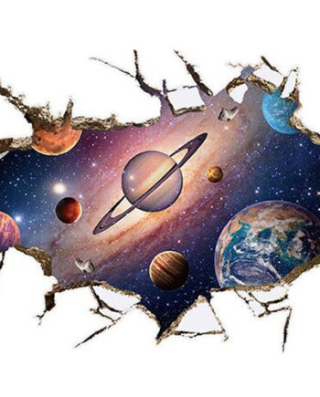 Universet   Wallsticker    Hul   I   Væggen    90x60cm