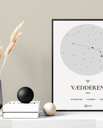 Vædderen Stjernetegn Plakat