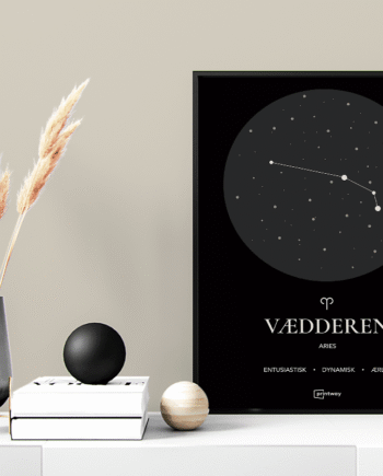 Vædderen Stjernetegn Plakat
