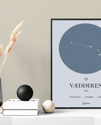 Vædderen Stjernetegn Plakat