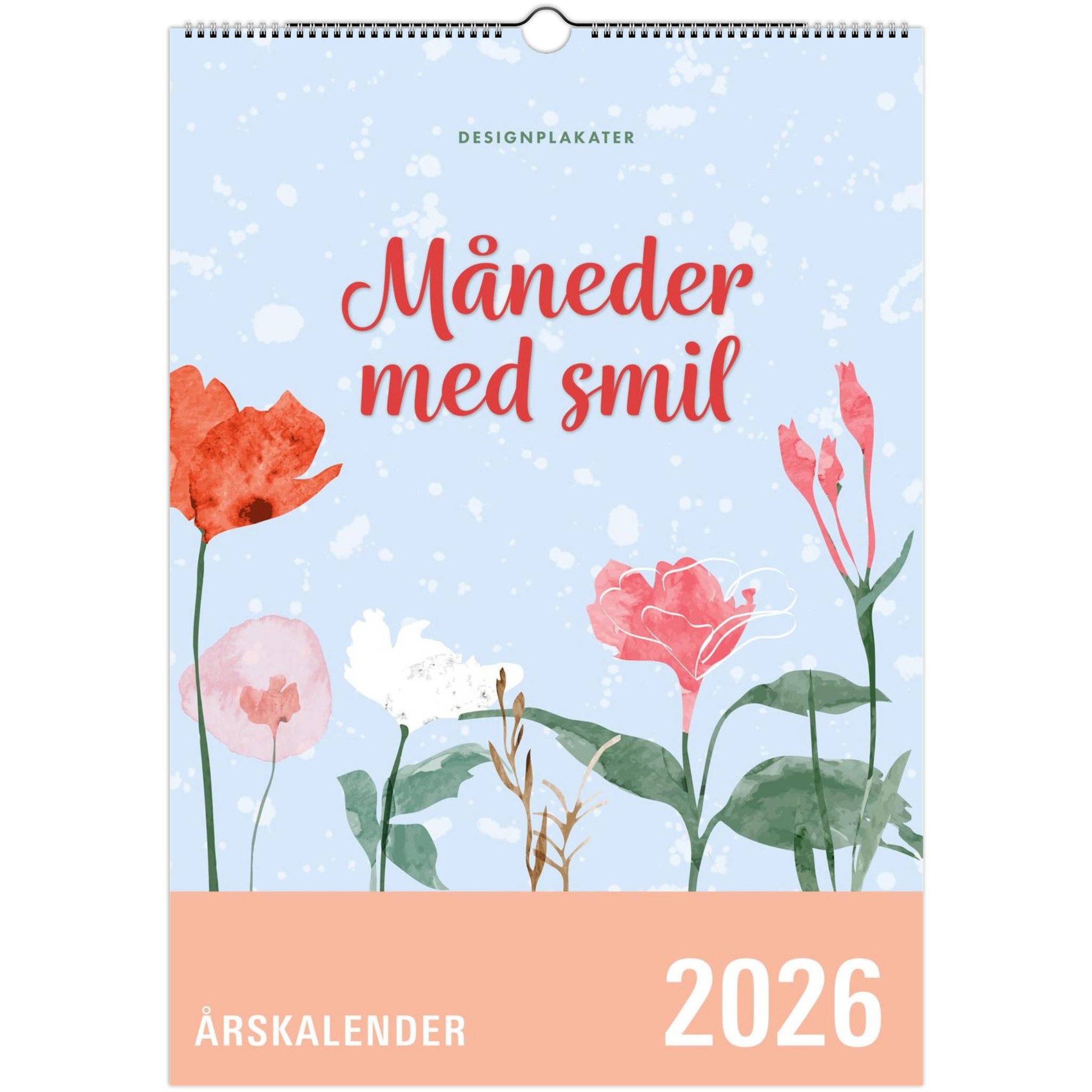 Vægkalender Måneder Med Smil