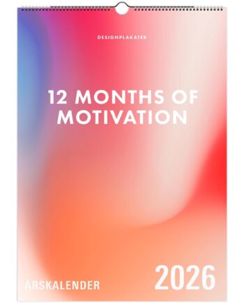 Vægkalender    12   Months   Of   Motivation