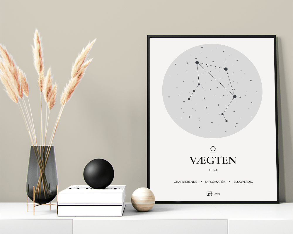 Vægten Stjernetegn Plakat