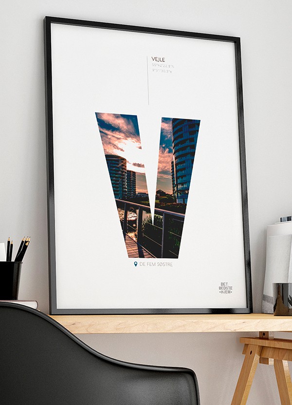 Vejle Plakat De Fem Søstre 21 X 29 A4 Kr 199 -