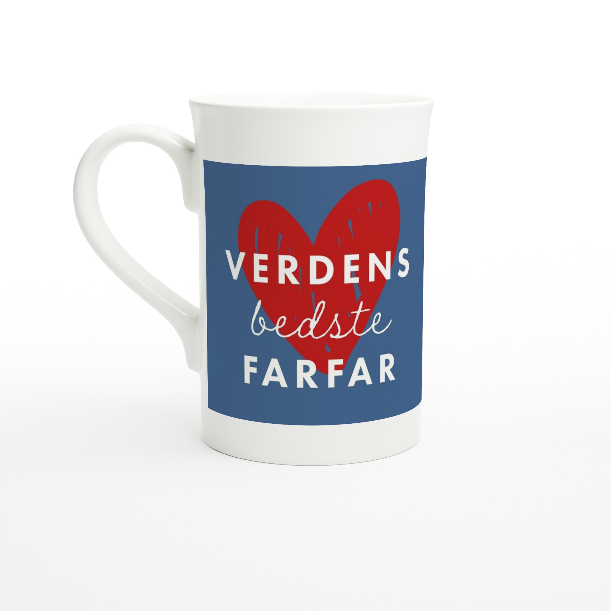 Verdens Bedste Farfar Porcelænskrus 295 Ml