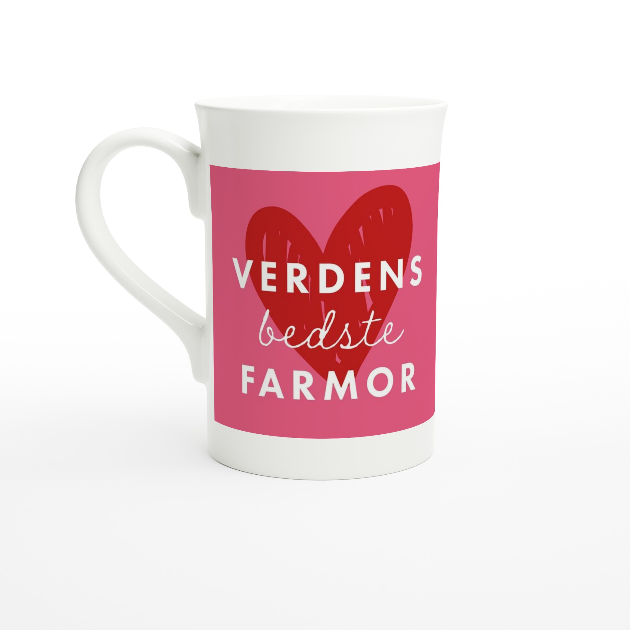 Verdens Bedste Farmor Porcelænskrus 295 Ml