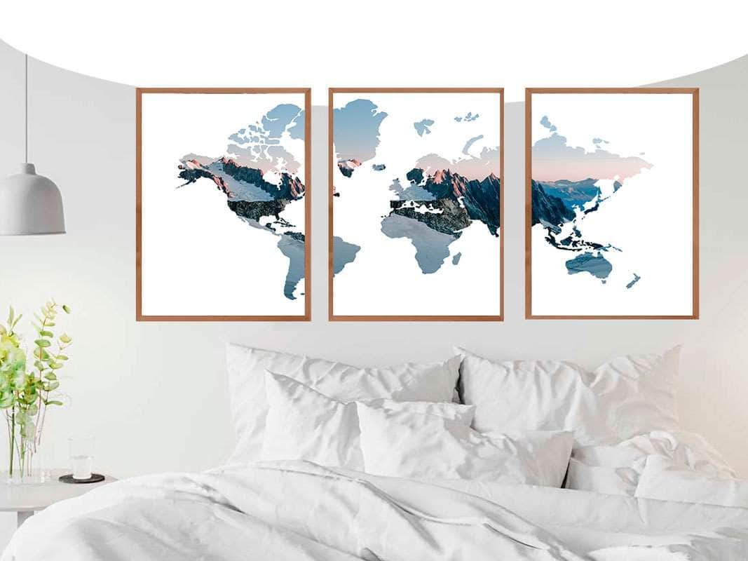 Verdenskort   Plakat   I       Dele   Top   Of   The   World