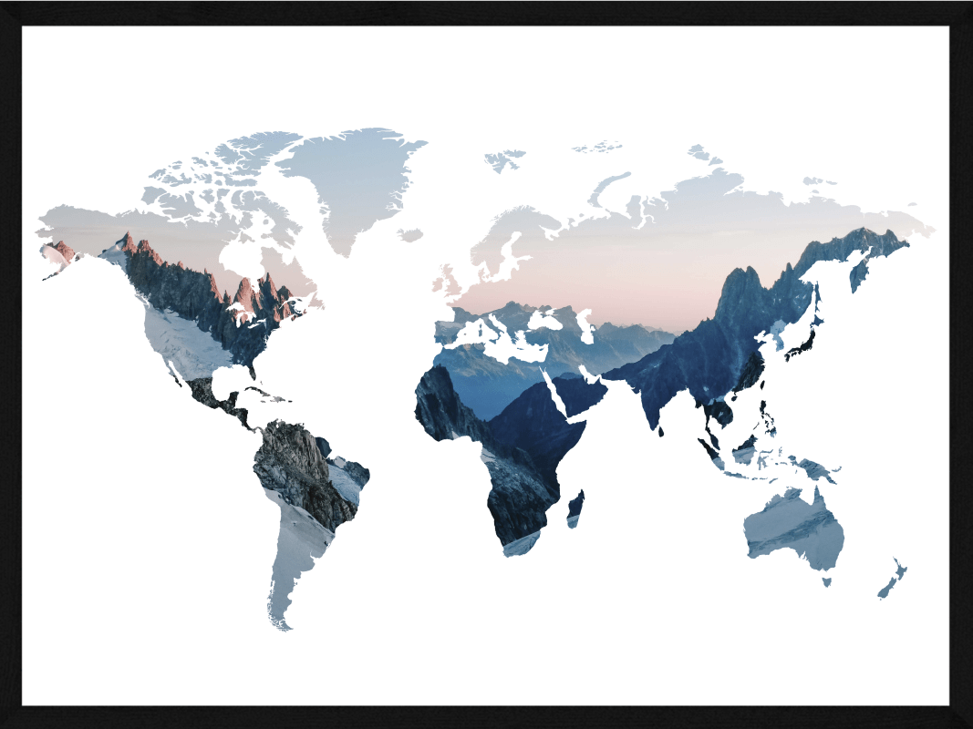 Verdenskort   Plakat   Top   Of   The   World