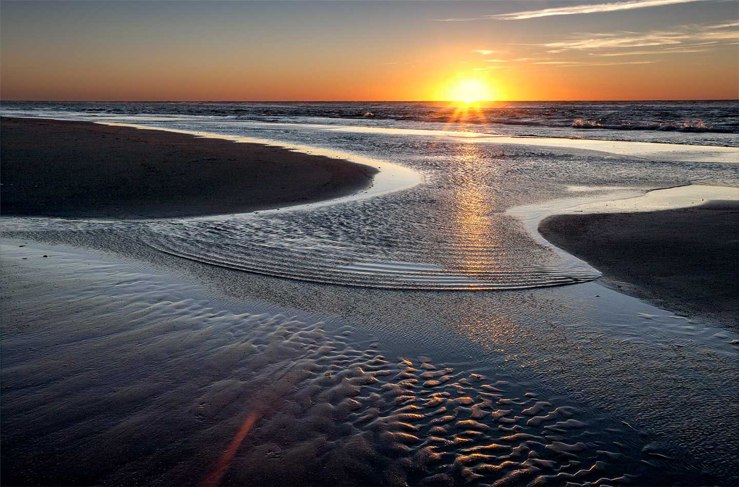 Vesterhavet   Solnedgang   Af   Jørgen   Bausager