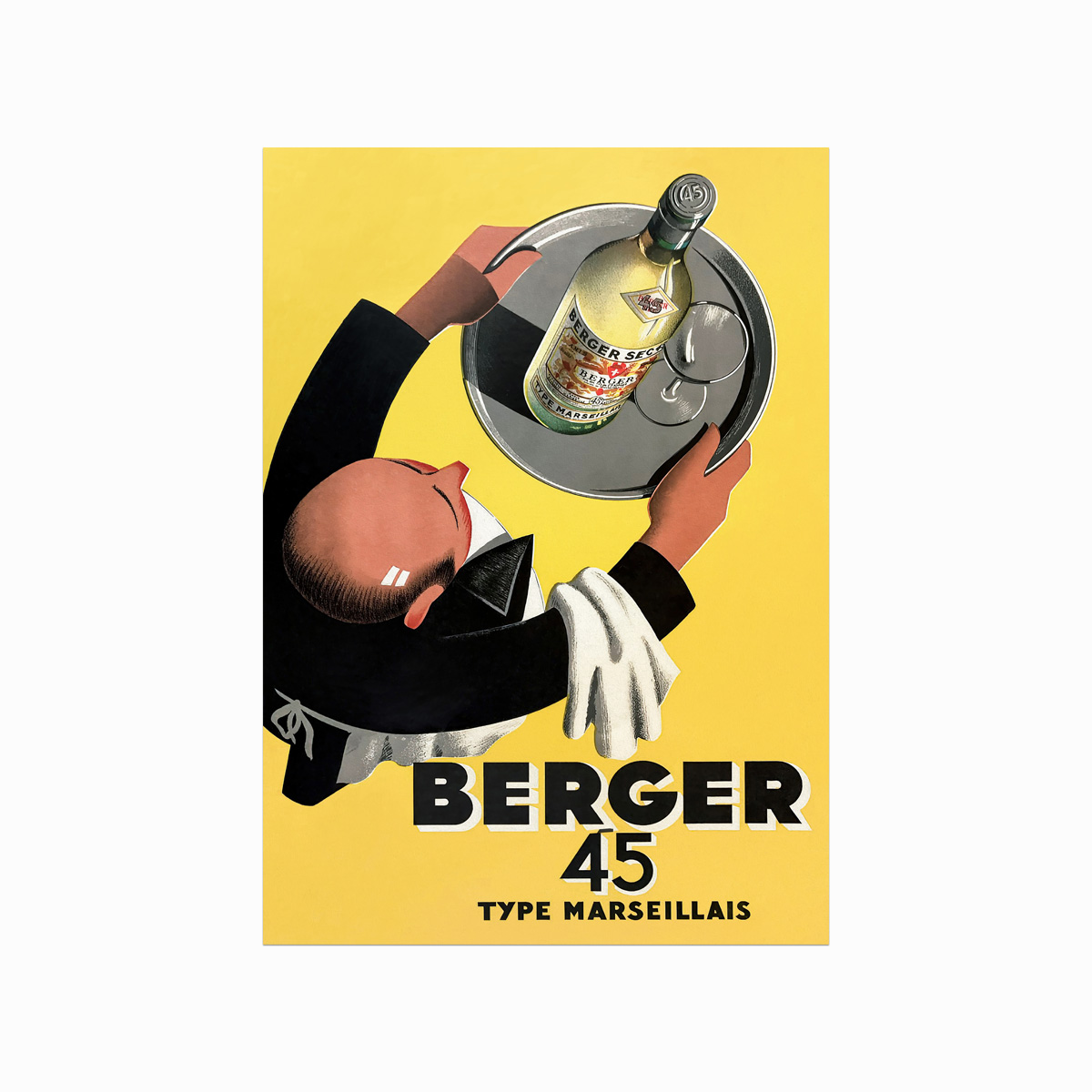Vintage Plakat Berger 45