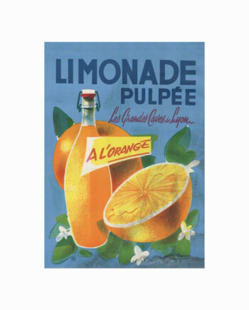 Vintage   Plakat    Limonade   Pulpée