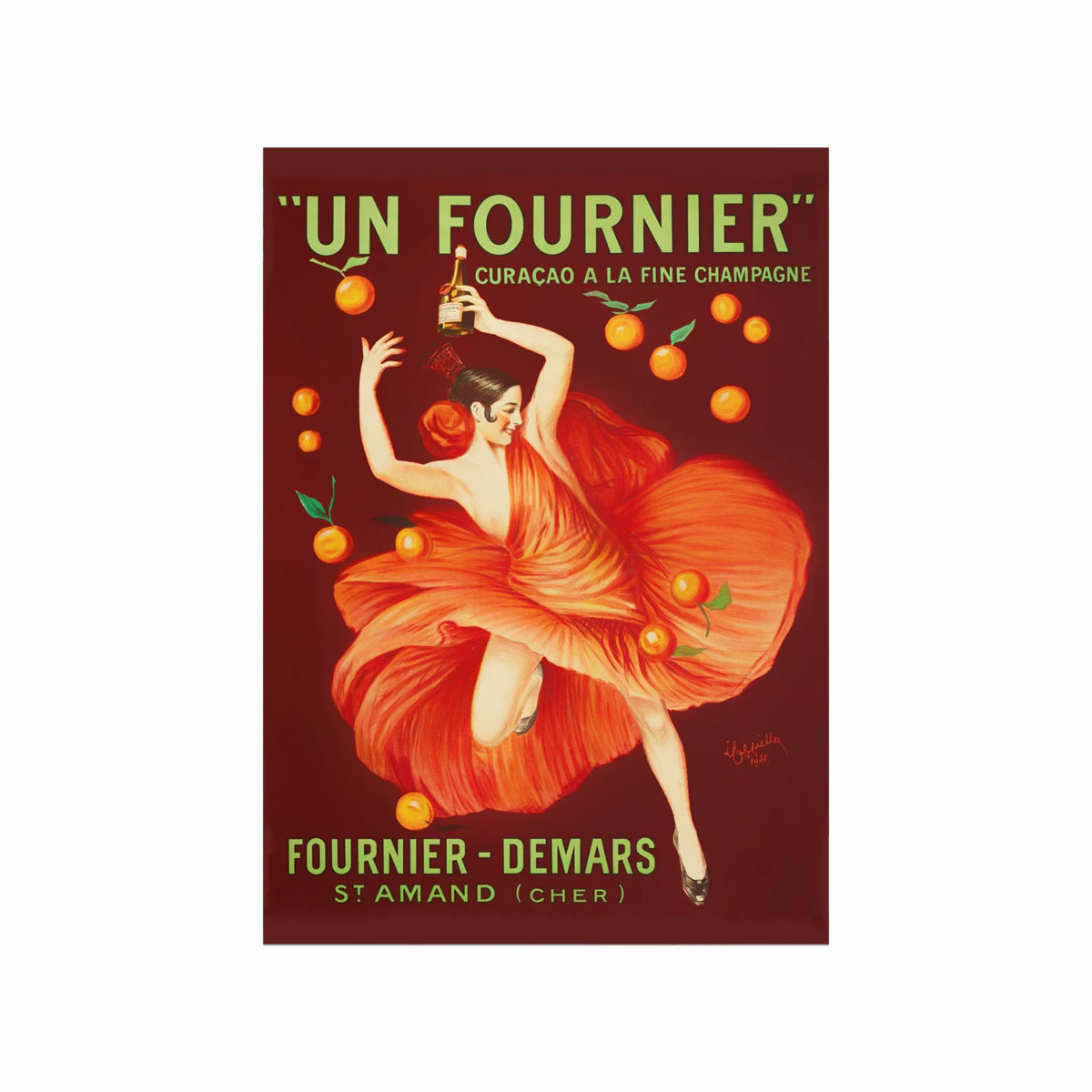 Vintage Plakat Un Fournier