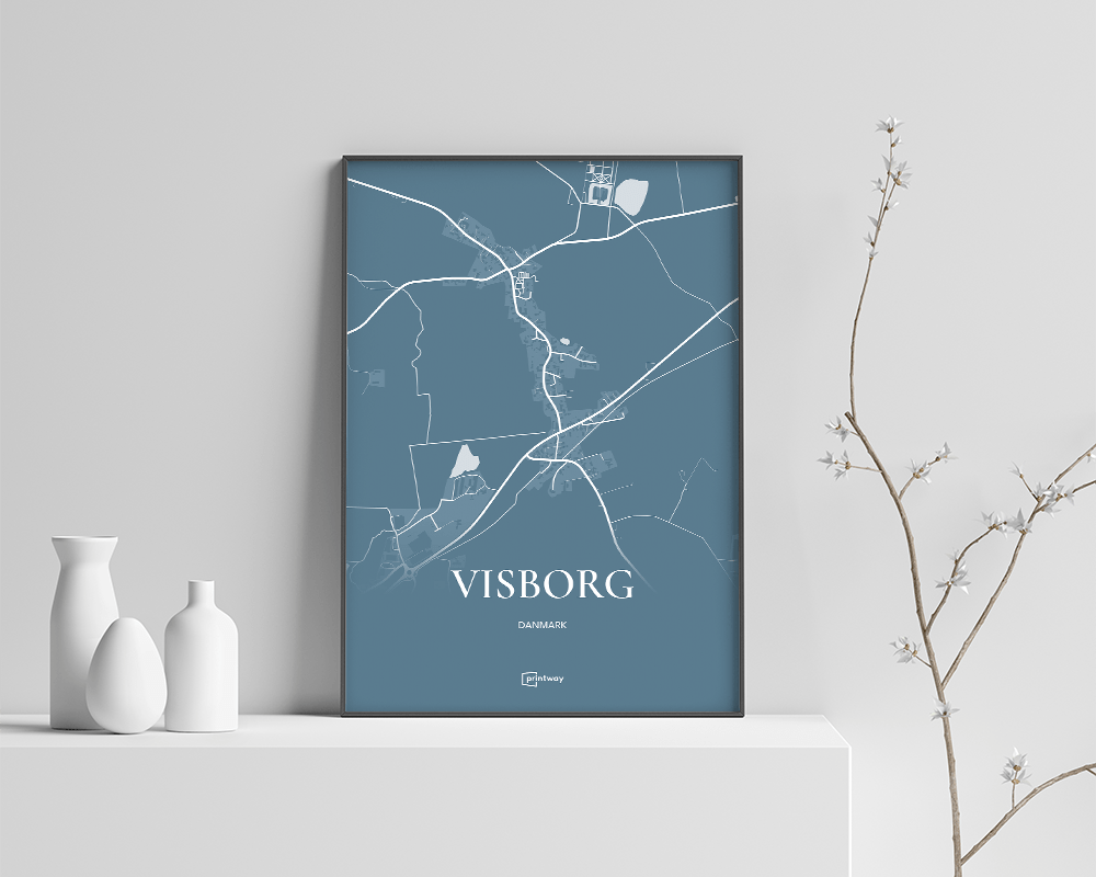 Visborg Plakaten Havblå