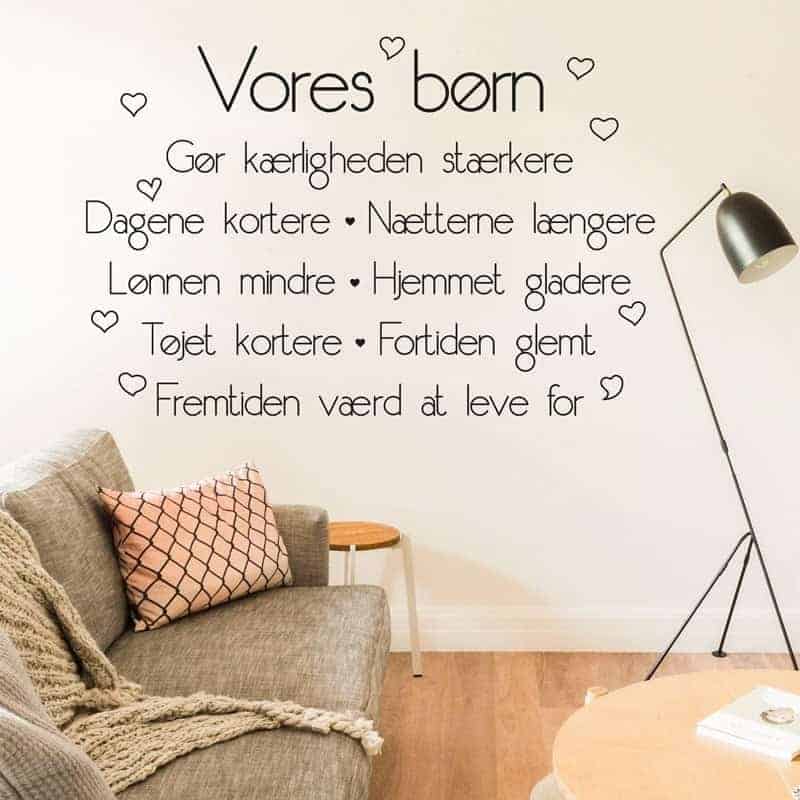 Vores   Børn   Wallsticker